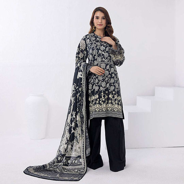 Sana & Sara 3pc Unstitched Lawn Printed Suit