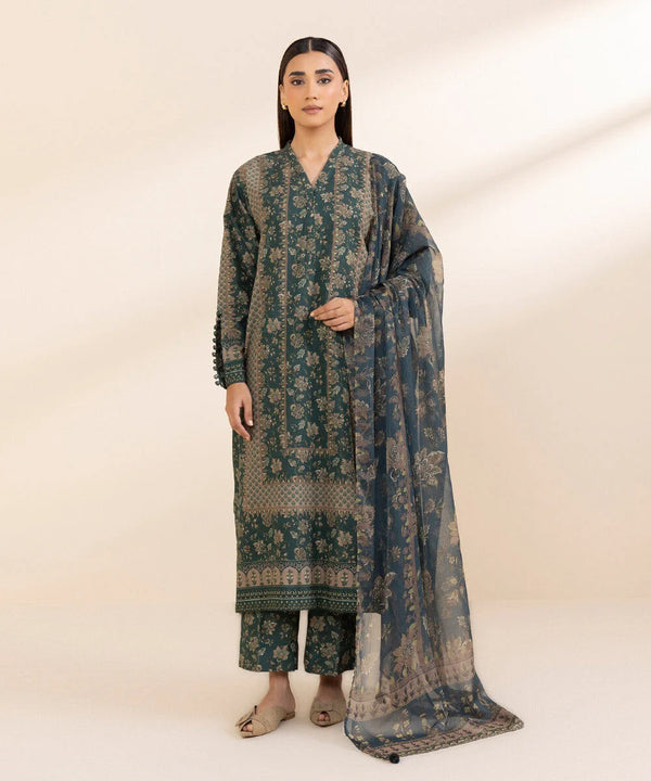Sapphire 2 Piece - Printed Khaddar Suit - U2DDY24V94