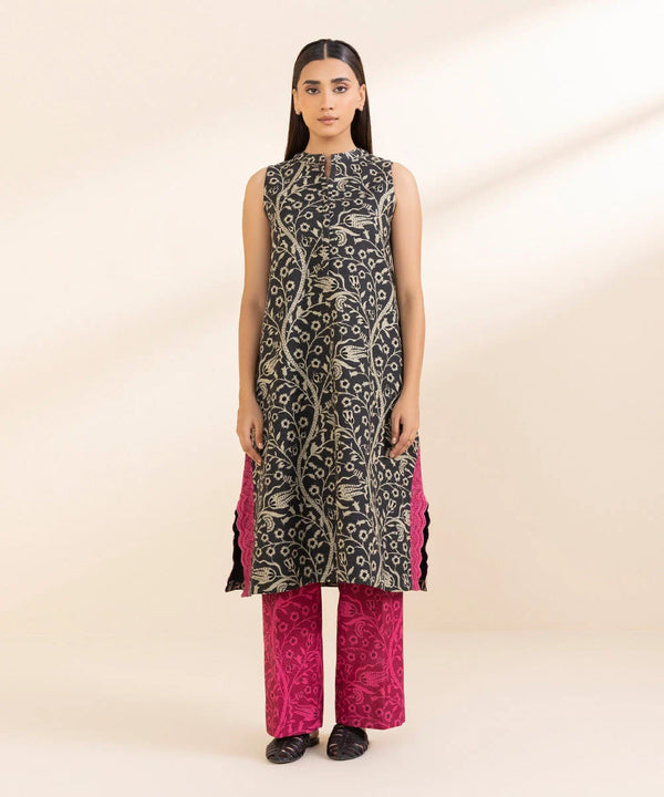 Sapphire 2 Piece - Printed Khaddar Suit - U2TDY24V91