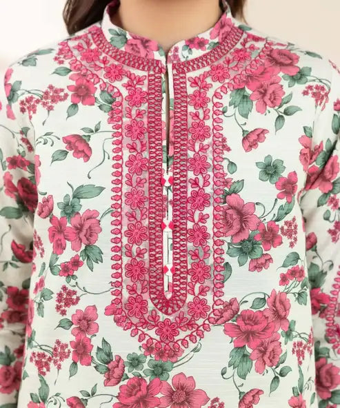 Sapphire 3Pc Embroidered khaddar Suit - U3PDY24V78