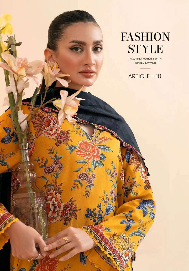 SIBINA Unstitched Luxury Lawn 3PC - A7