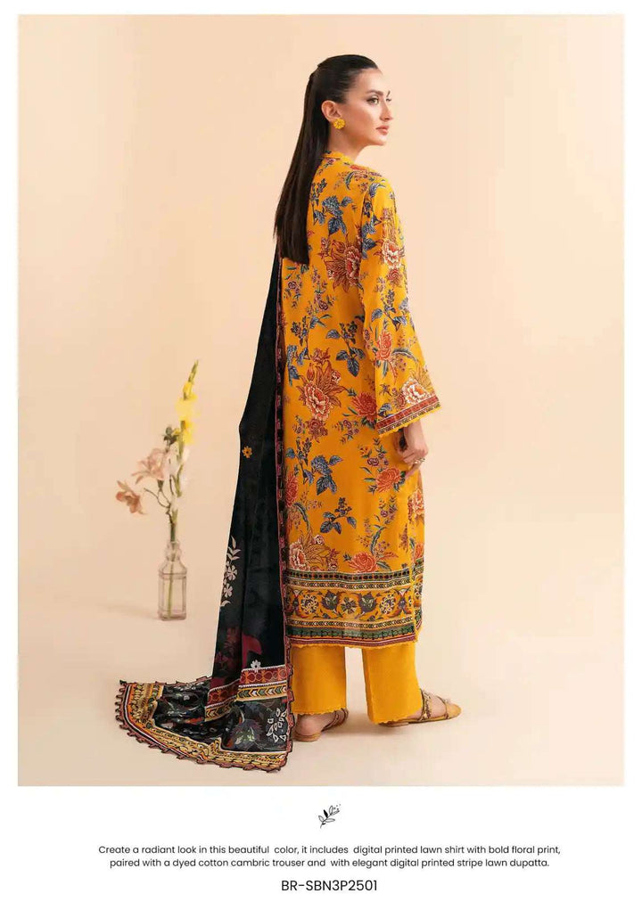SIBINA Unstitched Luxury Lawn 3PC - A7