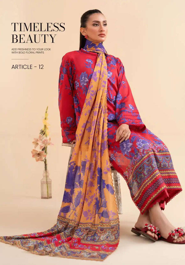 SIBINA Unstitched Luxury Lawn 3PC - A9