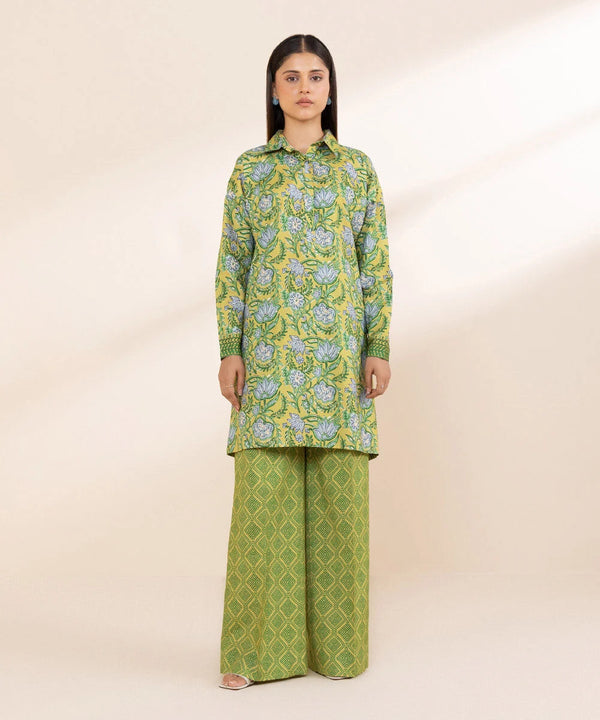 Sapphire 2 Piece - Printed Linen Suit - U2TDY24V617