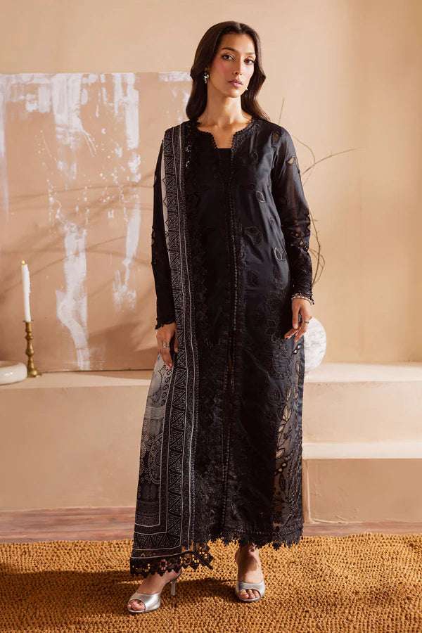Nureh 3Pc Embroidered Lawn Suit with Chiffon Dupatta | NE-168