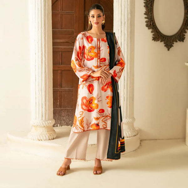 Salina Printed Linen By Regalia - SLV1-10