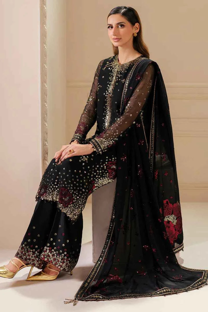 Jazmin Luxury Chiffon Embroidered Collection Unstitched - UC 3070