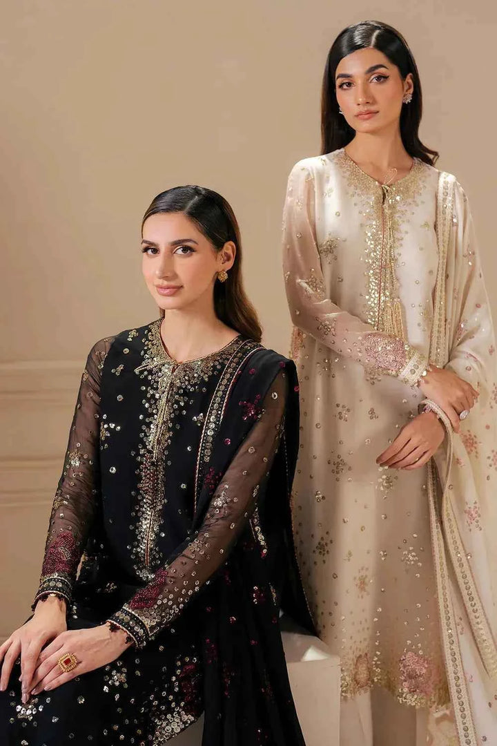 Jazmin Luxury Chiffon Embroidered Collection Unstitched - UC 3070