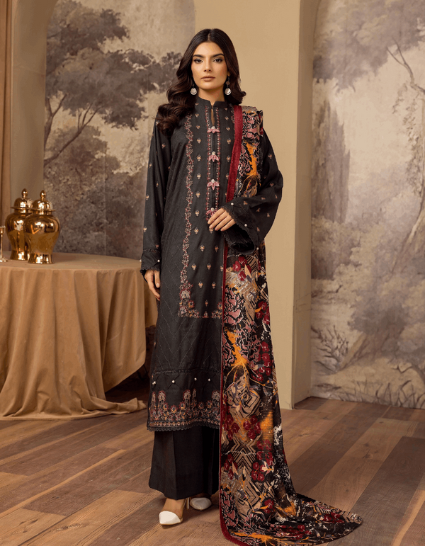 MEHARMA by KHOOBSURAT Peach Leather Embroidery Collection 07