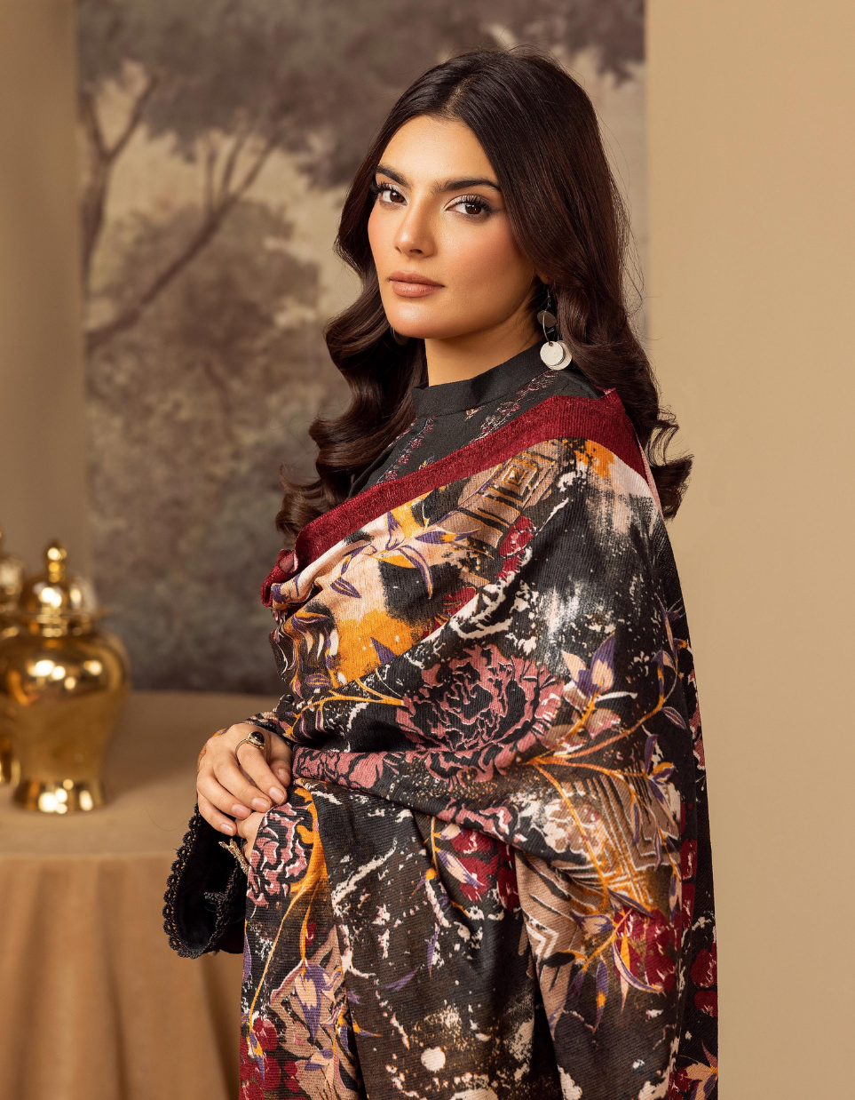 MEHARMA by KHOOBSURAT Peach Leather Embroidery Collection 07