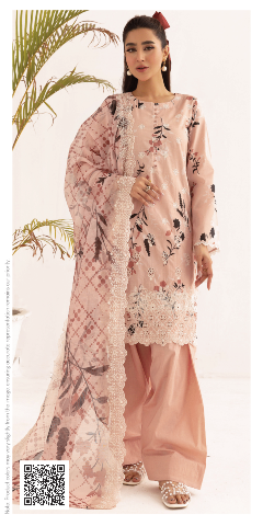 Zohra Digital Printed Schiffli Embroidered Lawn Suit | 5378 SHAZANA