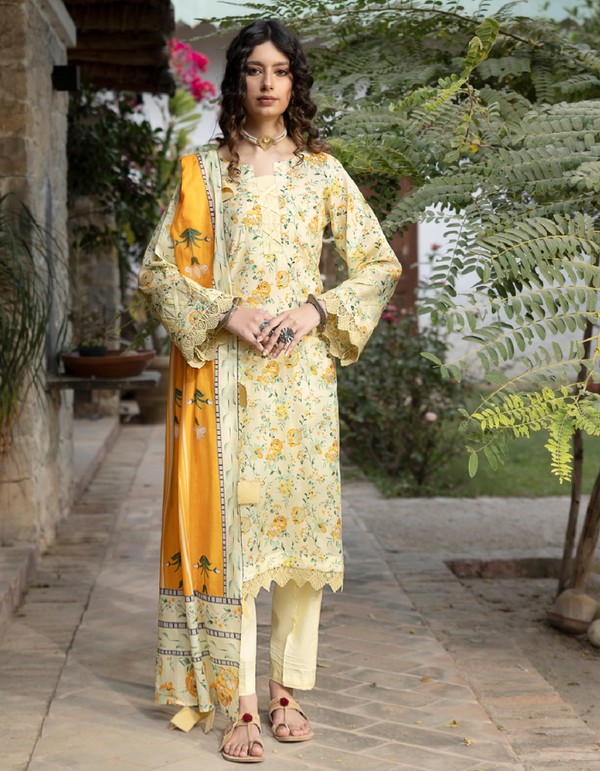 3PC Paltar Summer's Gulbahar Premium Lawn Collection