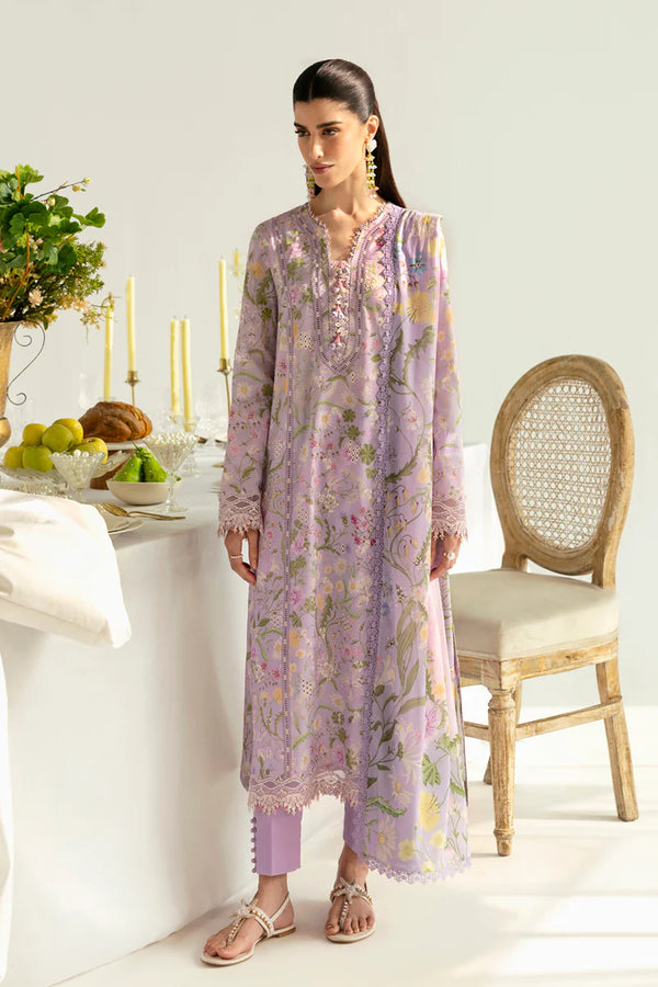 Qalamkar 3Pc Printed Suit | PQ-04 Nami