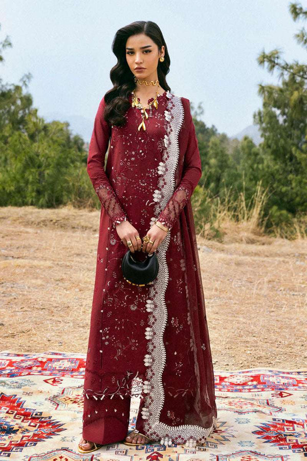Qalamkar 3PC Qlenikari Lawn'25 | DC-06 Aila