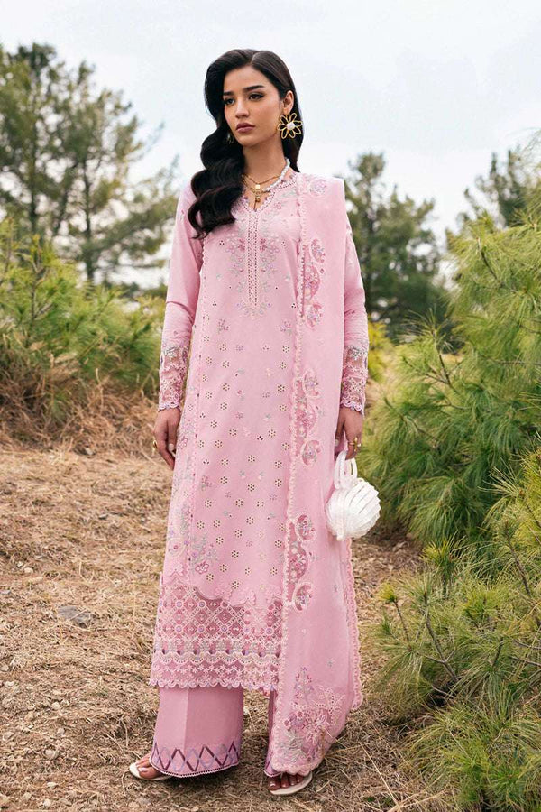 Qalamkar 3PC Qlenikari Lawn'25 | DC-02 Freja