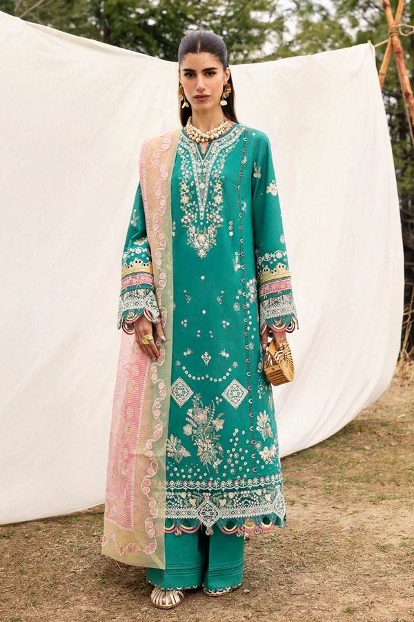 Qalamkar 3PC Qlenikari Lawn'25 | DC-08 Elida