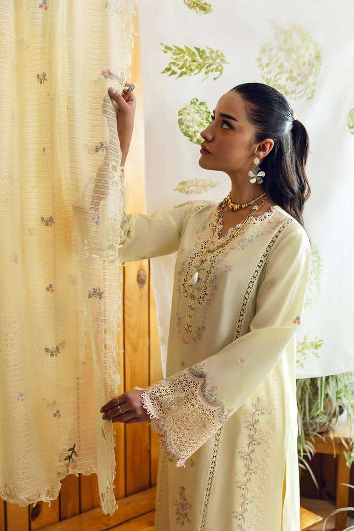 Qalamkar 3PC Qlenikari Lawn'25 | DC-04 Keva