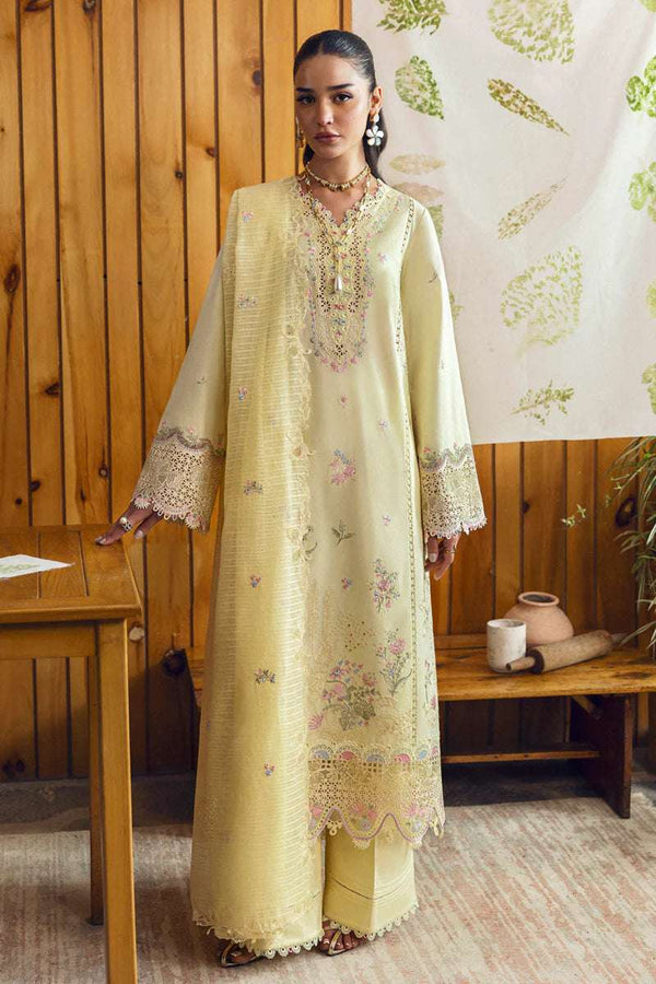 Qalamkar 3PC Qlenikari Lawn'25 | DC-04 Keva
