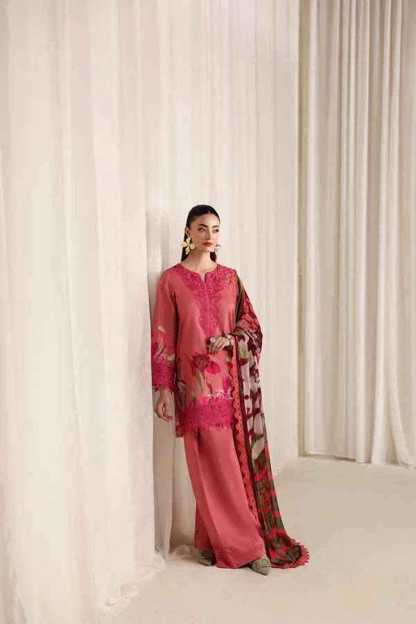 NAQSH 3PC Digital Printed Filament Viscose  -00180