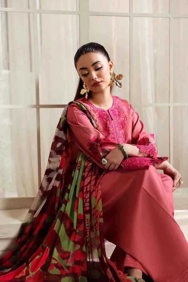 NAQSH 3PC Digital Printed Filament Viscose  -00180