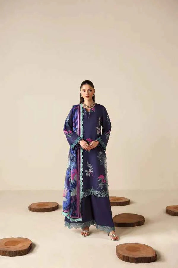 NAQSH 3PC Digital Printed Filament Viscose  - 00179