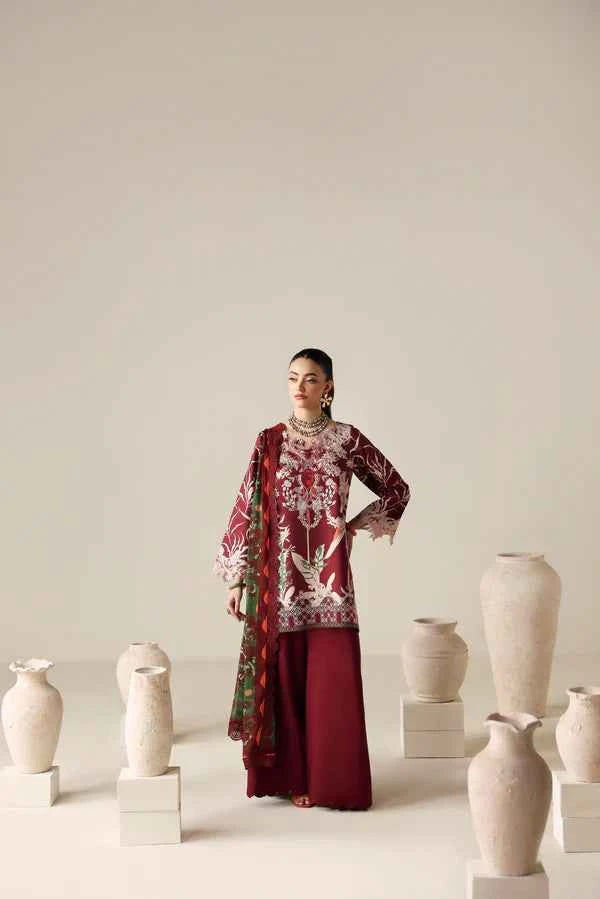 NAQSH 3PC Digital Printed Filament Viscose  -00186