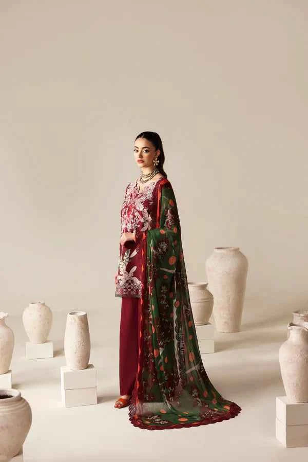 NAQSH 3PC Digital Printed Filament Viscose  -00186