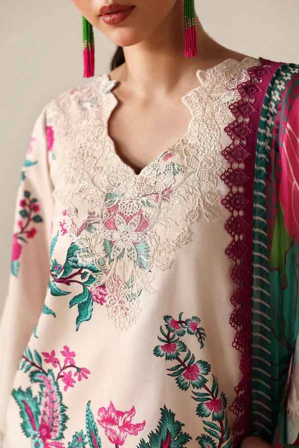 NAQSH 3PC Digital Printed Filament Viscose  -00187
