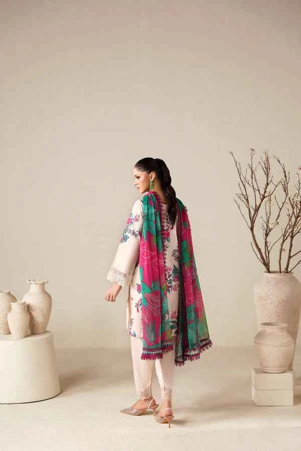 NAQSH 3PC Digital Printed Filament Viscose  -00187
