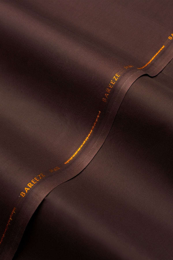 Bareeze Men Unstitched Cotton Chocolate