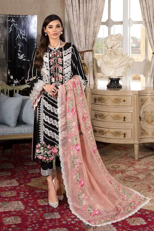 Crismon 3PC Embroidered Lawn Suit with Embroidered Organza Dupatta