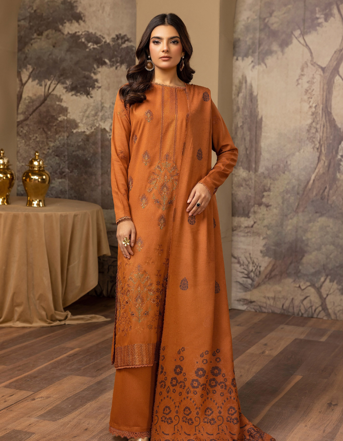 Dastoor Embroidered Karandi Collection by Khoobsurat  D-303