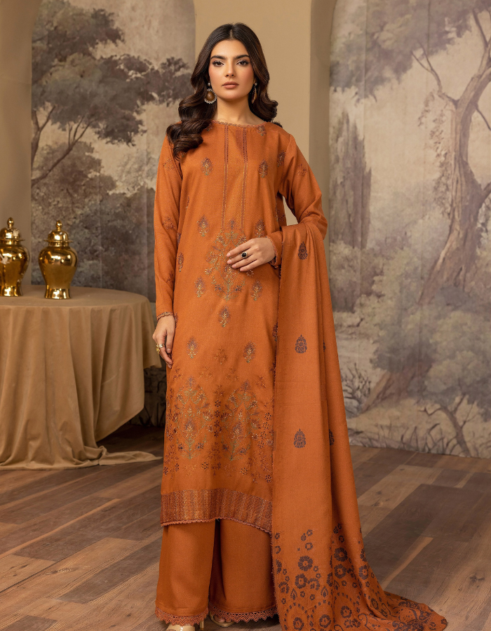 Dastoor Embroidered Karandi Collection by Khoobsurat  D-303