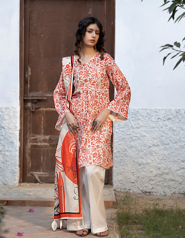 3PC Paltar Summer's Gulbahar Premium Lawn Collection