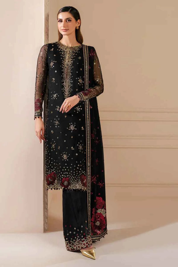 Jazmin Luxury Chiffon Embroidered Collection Unstitched - UC 3070