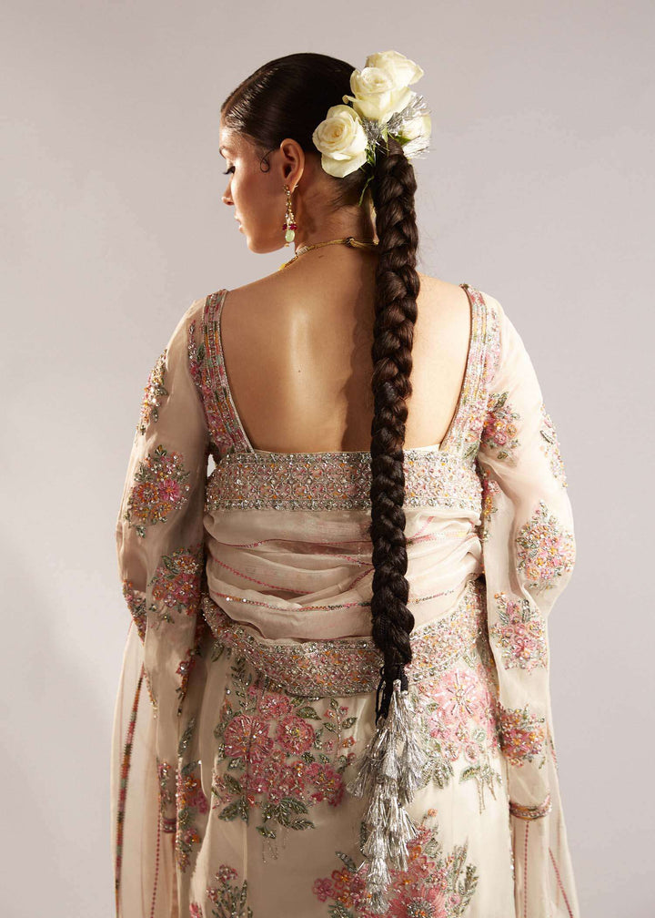 Hussain Rehar Sequins Embroidered Unstitched 3PC Wedding Collection – 2388