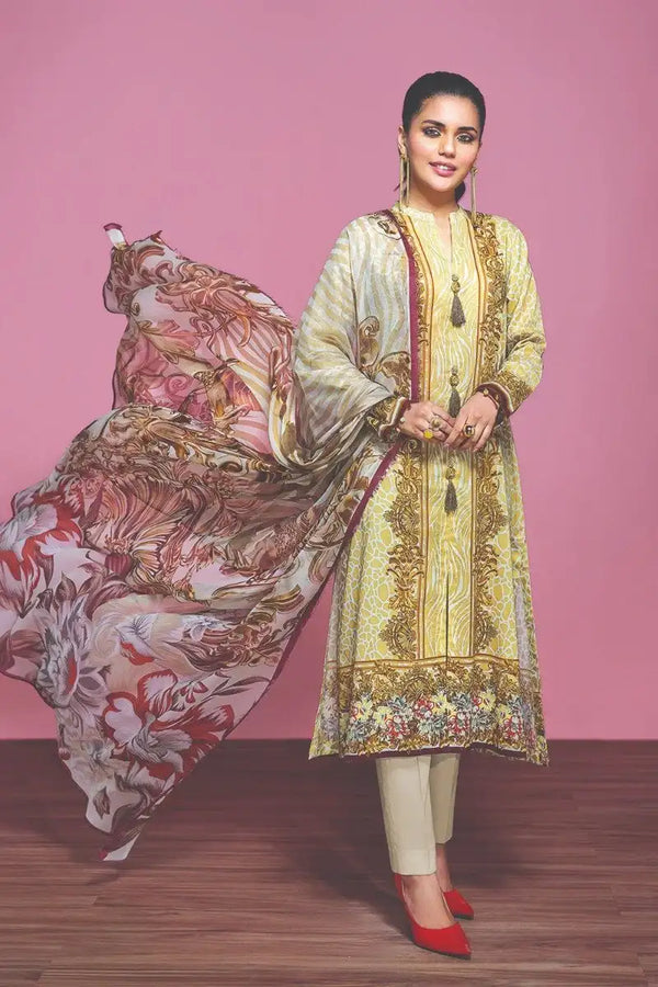 Nishat 3Pc Printed Khaddar Suite  | 42001242-R