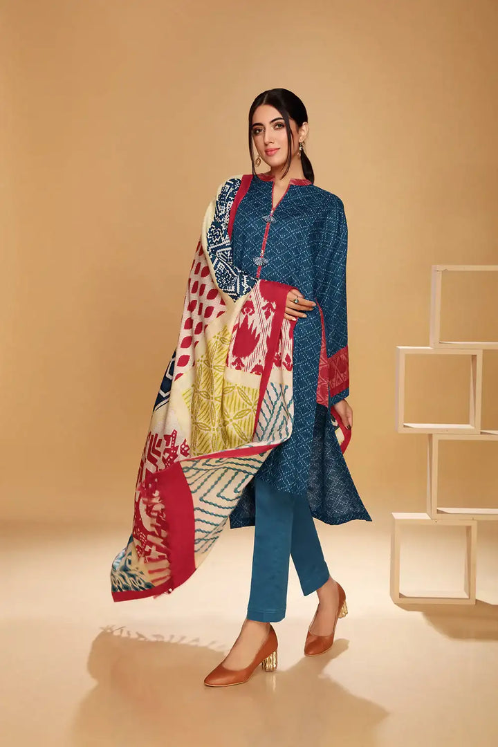 Nishat 3Pc Printed Khaddar Suite  | 42105010-R