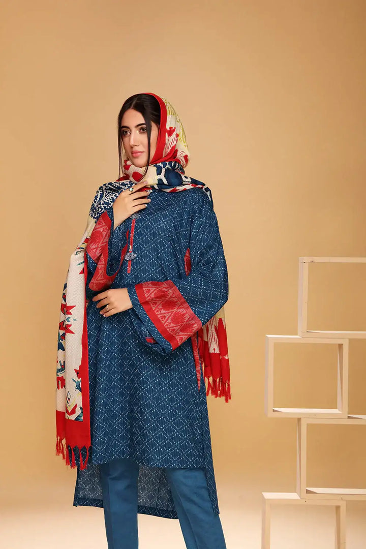 Nishat 3Pc Printed Khaddar Suite  | 42105010-R