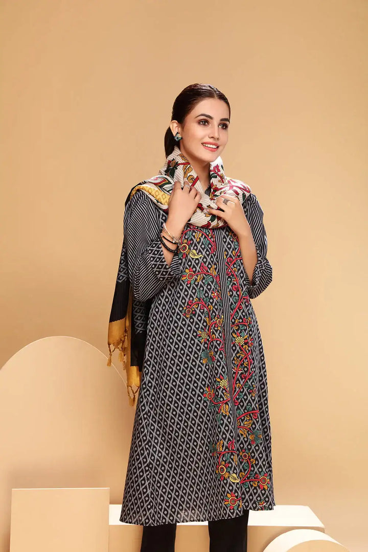 Nishat 3Pc Printed Khaddar Suite  | 42105013-R
