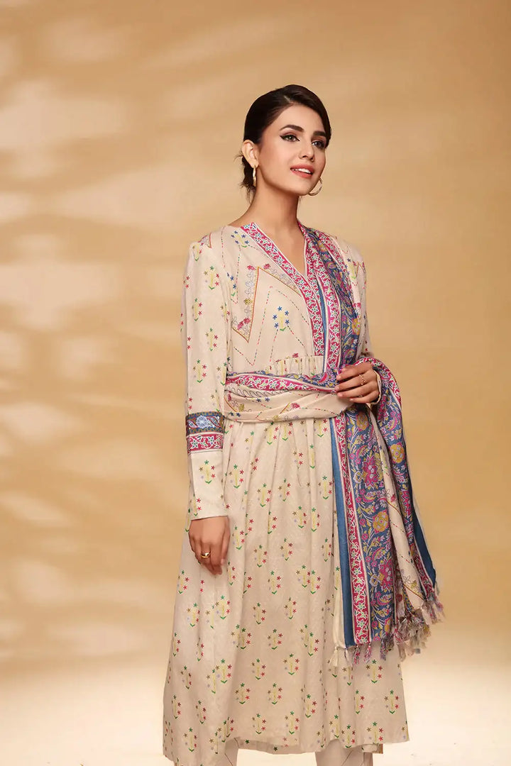 Nishat 3Pc Printed Khaddar Suite  | 42105072-R