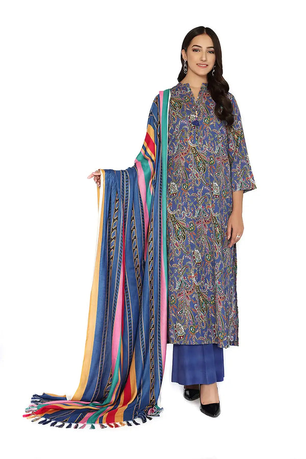 Nishat 3Pc Printed Khaddar Suite  | 42105079-R