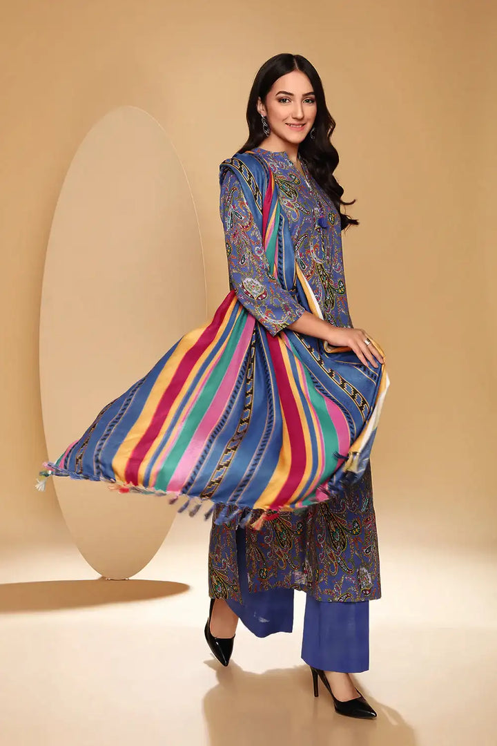 Nishat 3Pc Printed Khaddar Suite  | 42105079-R