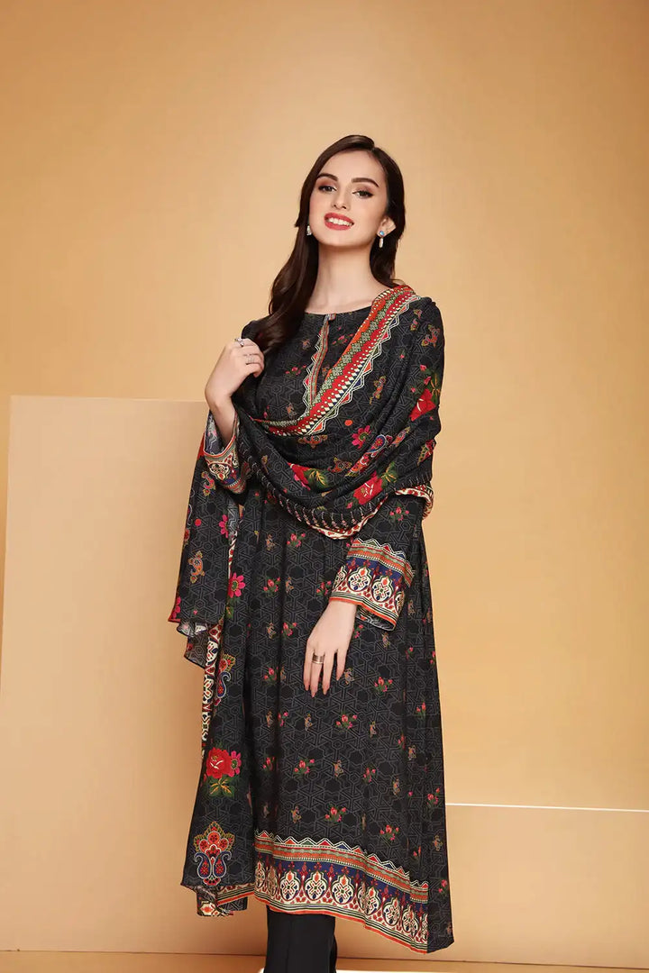 Nishat 3Pc Printed Khaddar Suite  | 42105103-R