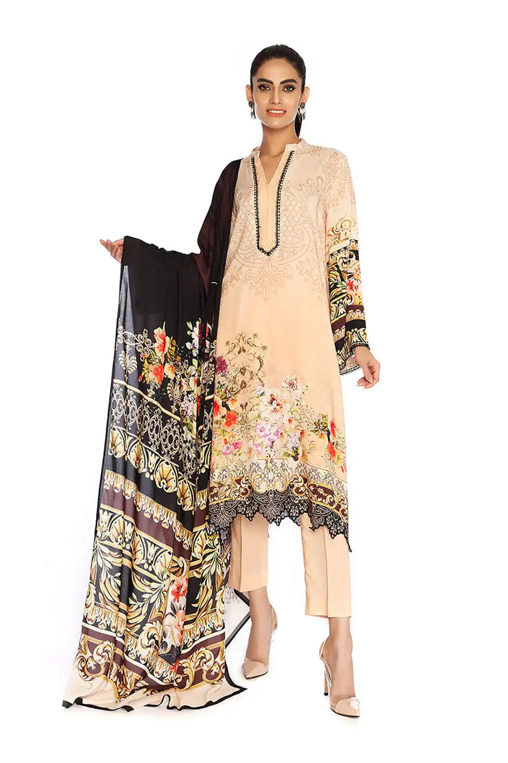 Nishat 3Pc Printed Khaddar Suite  | 42105117-R