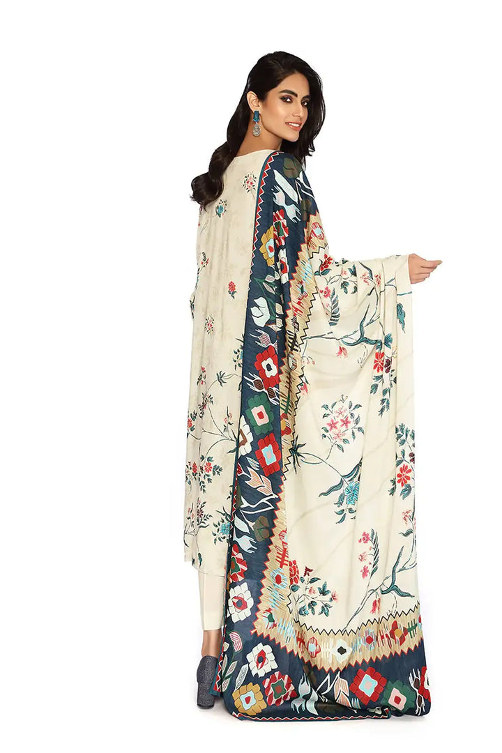 Nishat 3Pc Printed Khaddar Suite  | 42105118-R