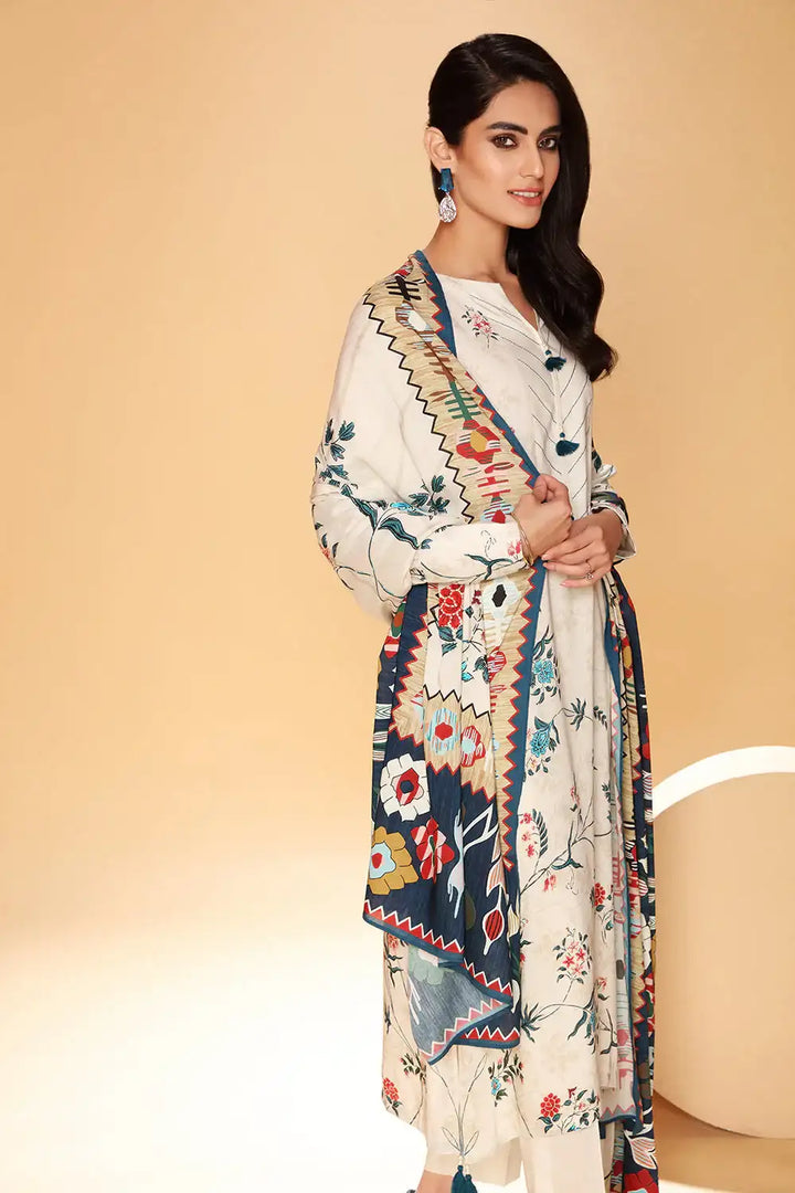 Nishat 3Pc Printed Khaddar Suite  | 42105118-R