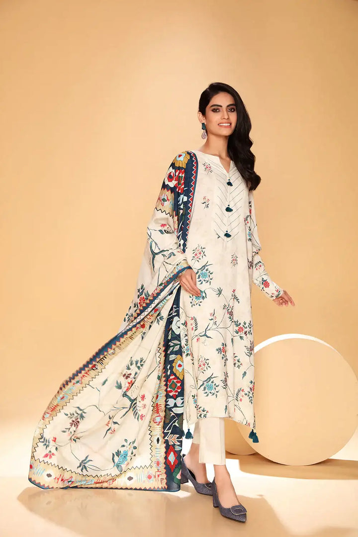 Nishat 3Pc Printed Khaddar Suite  | 42105118-R