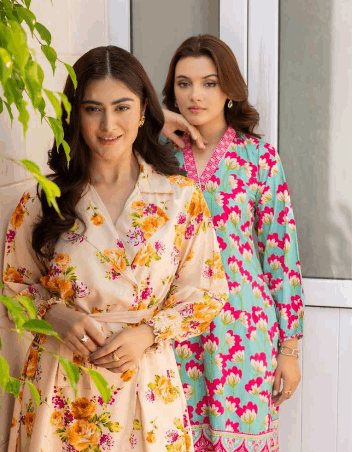 Raabi Winter Exclusive Doria Linen 2PC Digital Printed Suit