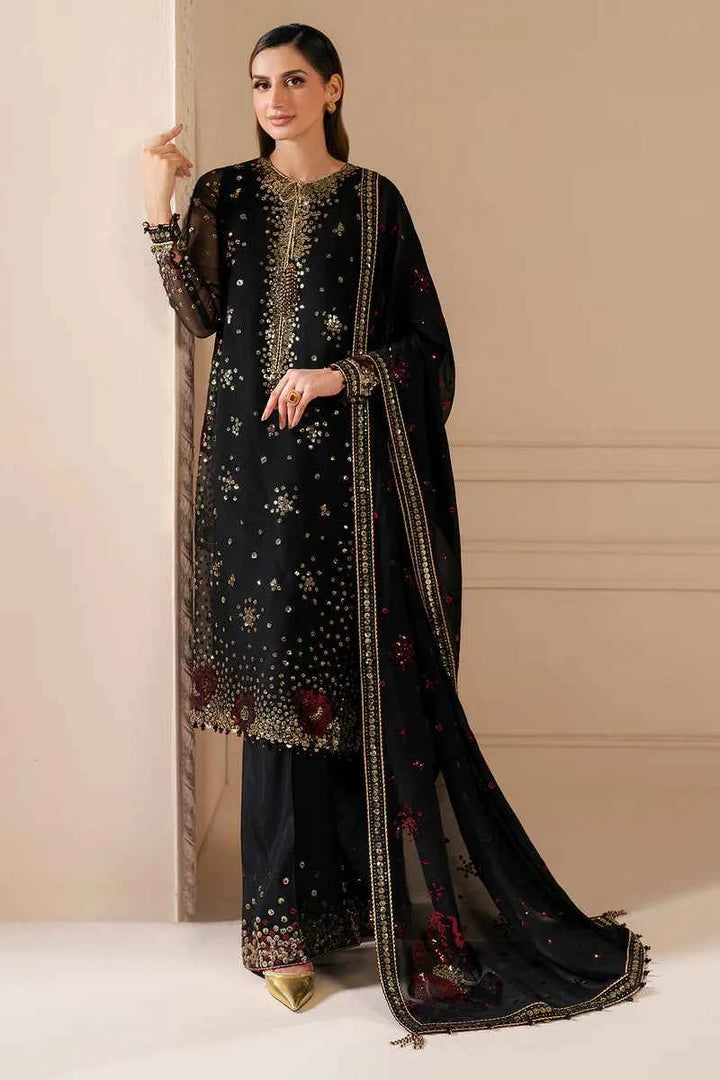 Jazmin Luxury Chiffon Embroidered Collection Unstitched - UC 3070